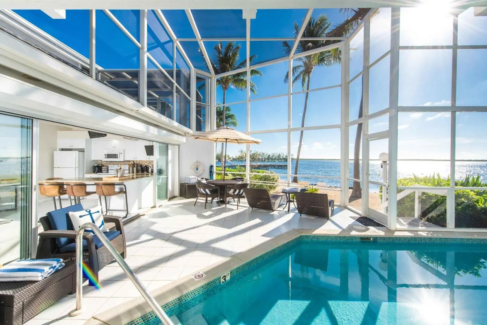 公寓 Pools Of The Kai 6 - Beachfront Condo With Private Pool Atrium, Modern Kitchen, And Outdoor Grill Driftwood Village